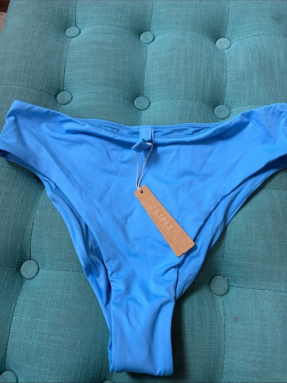 Skims classic swim Bright Blue Bikini Bottoms-size L